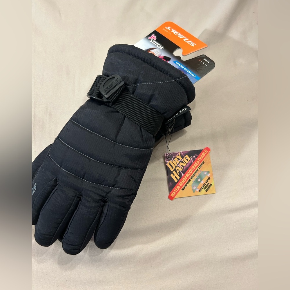 Seirus Innovation Junior Stash Child Kids Cold Weather Waterproof Glove Size SM